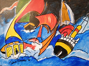 Patrick Timoney Abstracts 2020 - No. 17 - Storm at Sea
